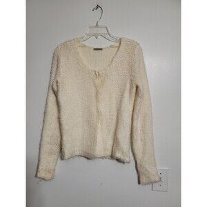 Intimissimi Women’s Sm/Medium Fair Isle Crew Neck Tan Soft Cardigan Sweater Knit